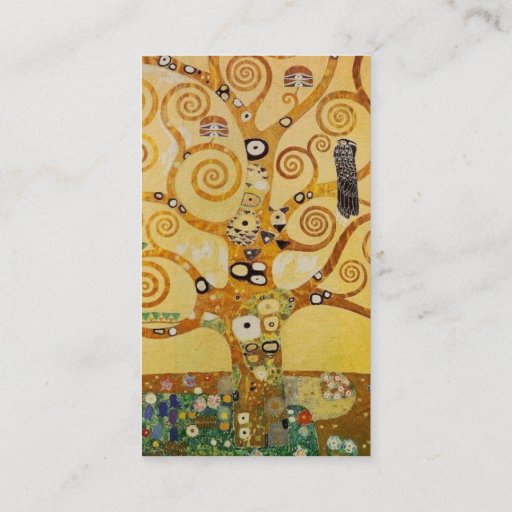 Customizable Klimt Tree of Life Business Card Template