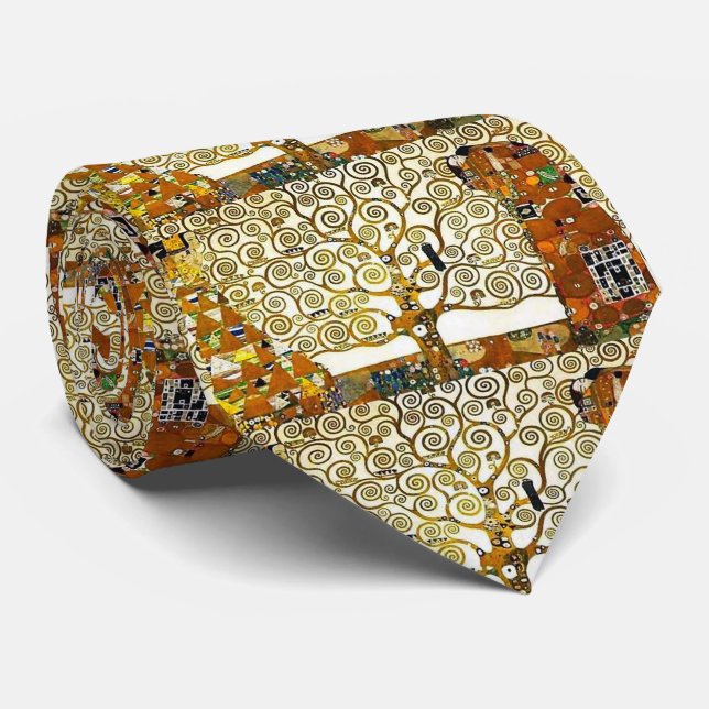 Klimt "Tree of Life" Neck Tie (Rolled)
