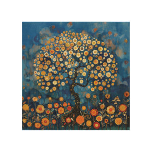 Klimt Tree of Life Wood Wall Art