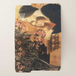 Klimt Two Girls with Oleander Art Nouveau File Folder