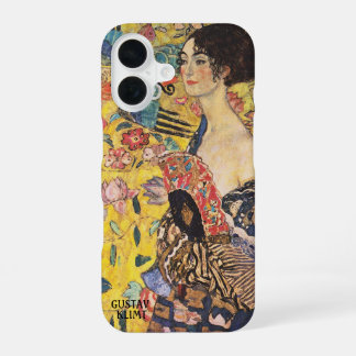Klimt – Woman with a Fan – Personalized iPhone 16 Case