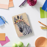 Klimt Zebra | Adorned In Flowers iPad Mini Cover<br><div class="desc">This print features a sweet zebra adorned in a crown of flowers | By Victoria Borges</div>