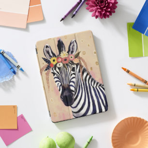 Klimt Zebra   Adorned In Flowers iPad Pro Cover