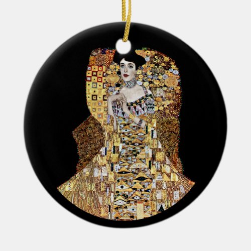 Klimts Portrait of Adele Bloch_Bauer Ceramic Ornament