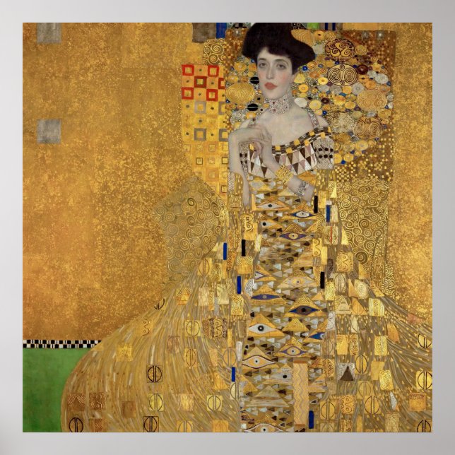 Klimt's Portrait of Adele Bloch-Bauer I Poster (Front)