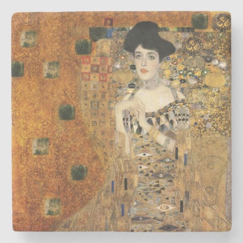 Klimts Portrait of Adele Bloch_Bauer Stone Coaster