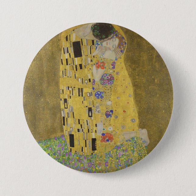 Klimt's The Kiss Button (Front)