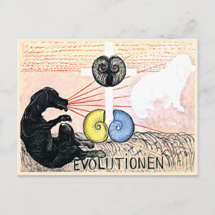Klint - Evolution No. 5, Group VI, abstract art Postcard