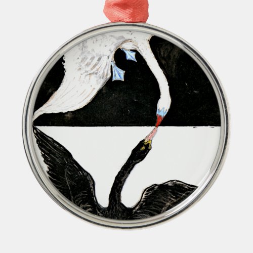 Klint _ The Swan No 01Group 1X SUN Metal Ornament