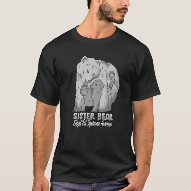 Klippel Feil Syndrome Child Awareness Mama Bear Su T-Shirt (Front)