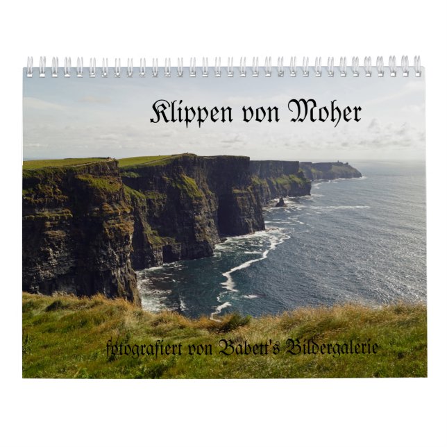 Klippen von Moher deutsch Calendar (Back)