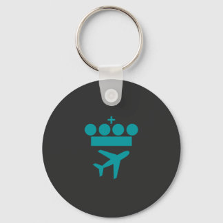 KLM Airlines Merchandise Essential T-Shirt Keychain