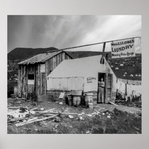 Klondike Gold Rush Laundry - Dawson City, c. 1899 Poster