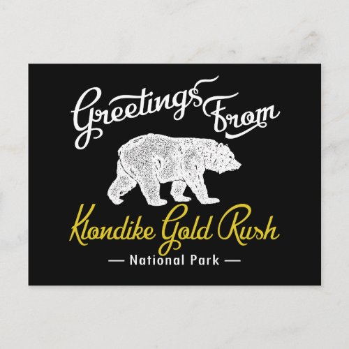 Klondike Gold Rush National Park Bear Postcard