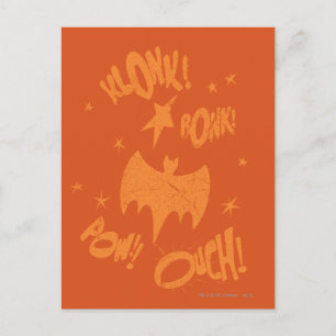 KLONK POW Bat Symbol Graphic Postcard