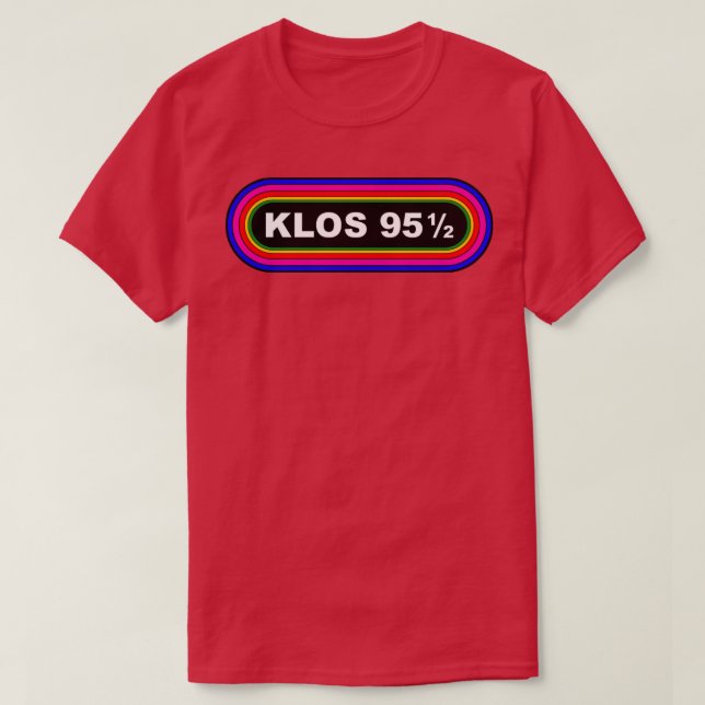 KLOS 95 12 RADIO VINTAGE RECREATION  T-Shirt (Design Front)