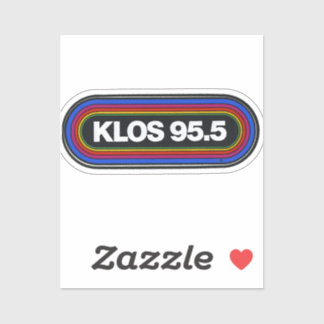 Klos fm radio station vintage classic rock sticker