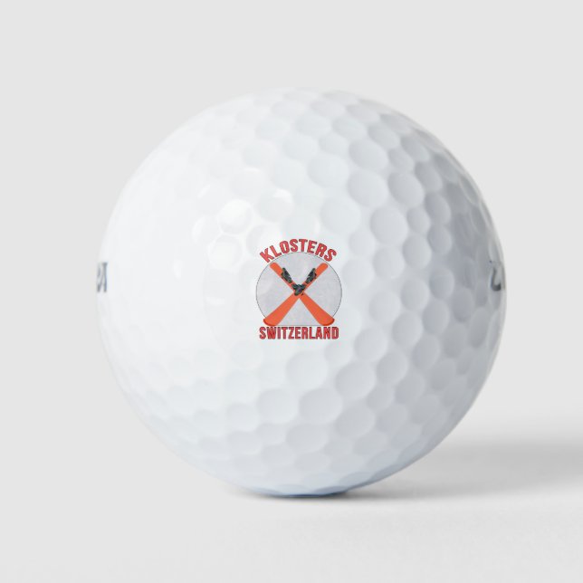Klosters, Switzerland Golf Balls (Front)