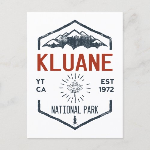 Kluane National Park Canada Vintage Postcard