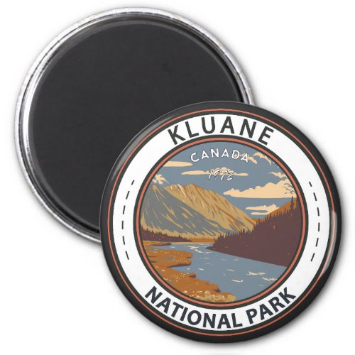 Kluane National Park Still Brook Canada Travel Art Magnet