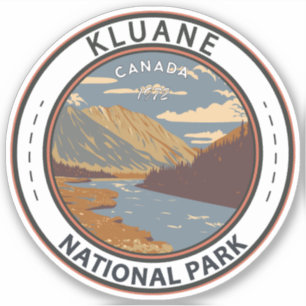 Kluane National Park Still Brook Canada Travel Art Sticker