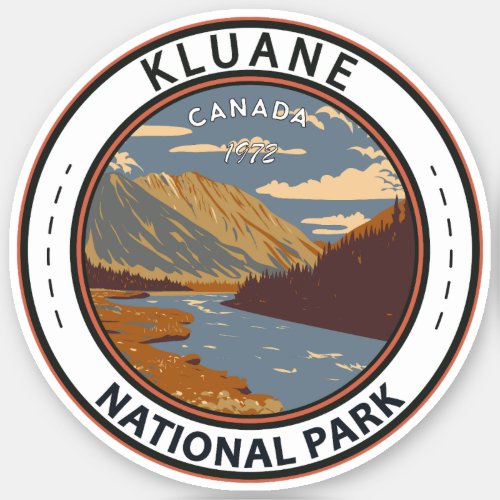 Kluane National Park Still Brook Canada Travel Art Sticker