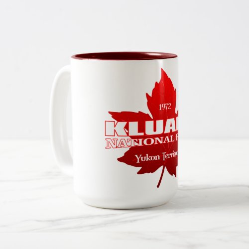 Kluane NP maple leaf Two_Tone Coffee Mug