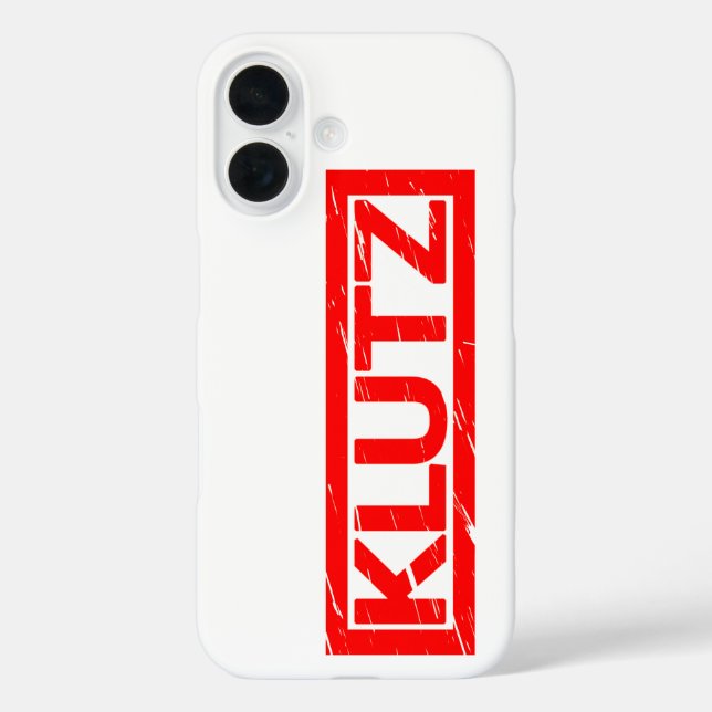 Klutz Stamp Case-Mate iPhone Case (Back)