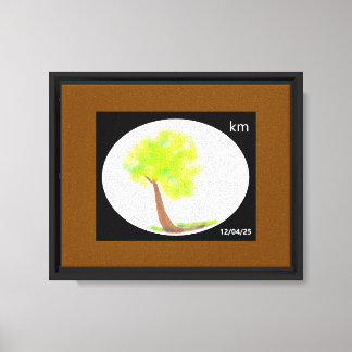 km tree painting canvass canvas print
