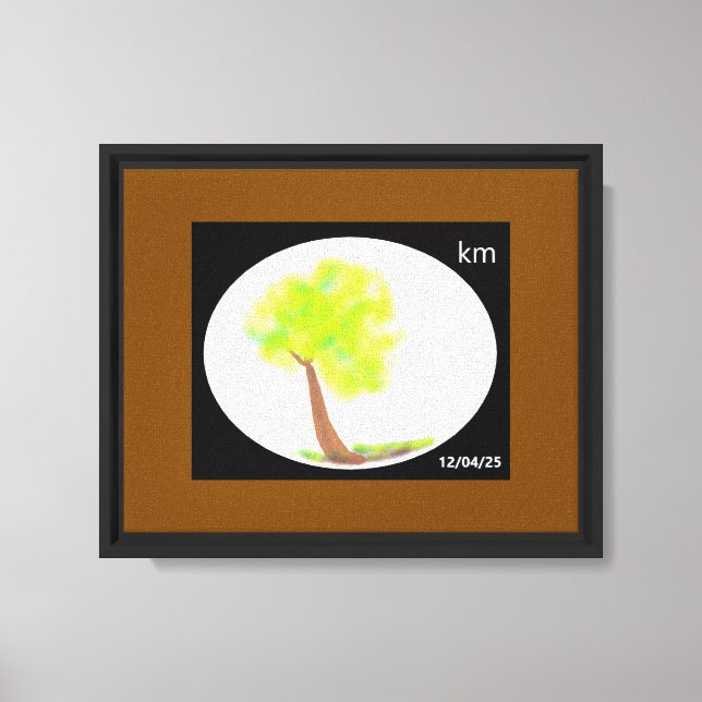km tree painting canvass canvas print (Front)