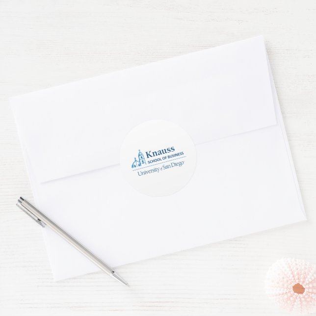 Knauss School of Business Classic Round Sticker (Envelope)