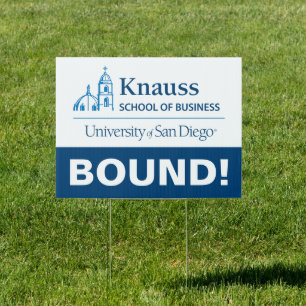 Knauss School of Business Graduation Sign