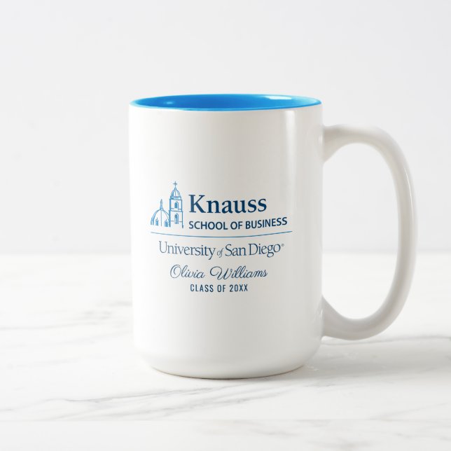 Knauss School of Business | Graduation Two-Tone Coffee Mug (Right)