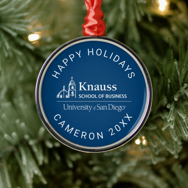 Knauss School of Business Metal Ornament (Tree)