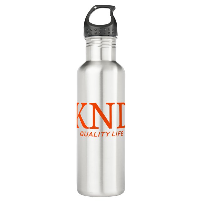 KND Quality Life Stainless Water Bottle  (24 oz.) (Front)