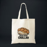 Knead More Challah Jewish Jew Baking Tote Bag<br><div class="desc">Challah Bread Pun,  Kneading Dough Humor,  Jewish Baking Meme,  Hanukkah Funny,  Bread Lover Gift,  Festive Judaism,  Hanukkah 2025,  Bakery Humor,  Challah Obsession,  Dough Joke</div>