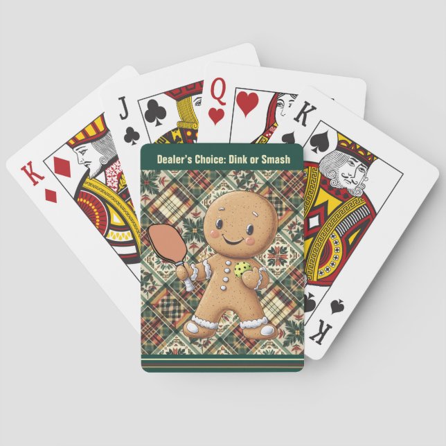 Knead More Pickleball! custom text Poker Cards (Back)