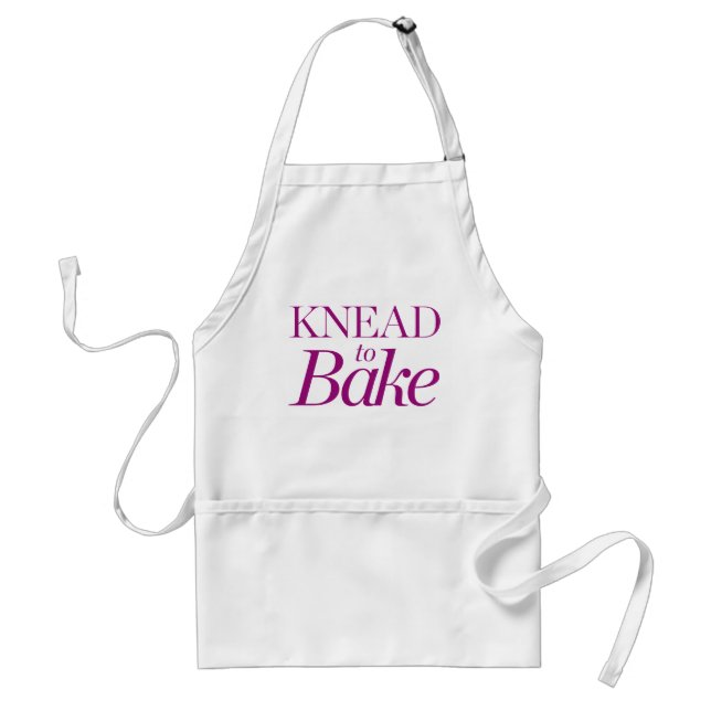Knead To Bake Adult Apron (Front)