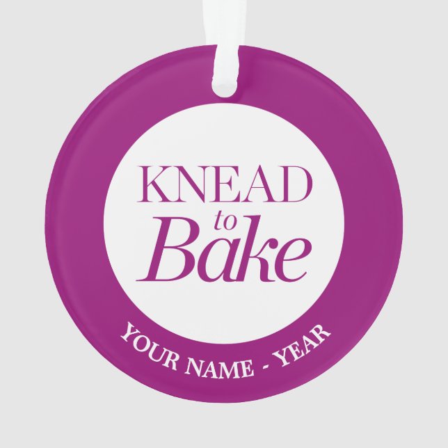 Knead To Bake Ornament (Back)