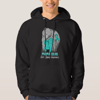 Knee Injury Child Awareness Father Bear Support Ri Hoodie