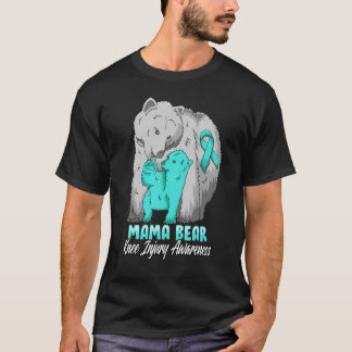 Knee Injury Child Awareness Father Bear Support Ri T-Shirt