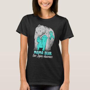 Knee Injury Child Awareness Father Bear Support Ri T-Shirt