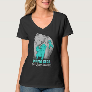 Knee Injury Child Awareness Father Bear Support Ri T-Shirt