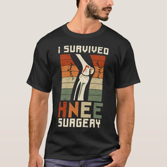 Knee Operation Patient Funny Knee Surgery T-Shirt (Front)