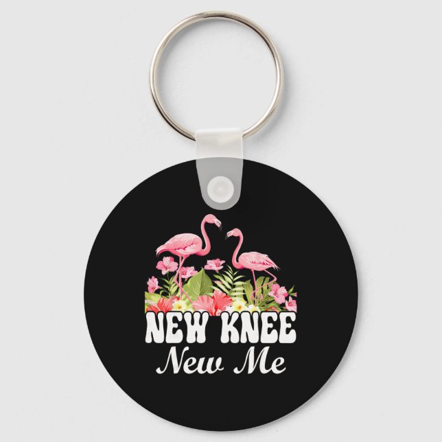 Knee Replacement And Knee Surgery Recovery New Kne Keychain (Front)