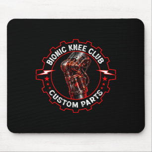 Knee replacement club_funny post knee surgery mouse pad