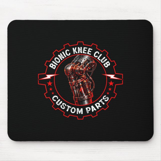 Knee replacement club_funny post knee surgery mouse pad (Front)