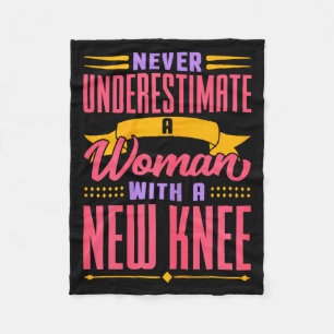 Knee Replacement For Women New Knee Surgery Recove Fleece Blanket