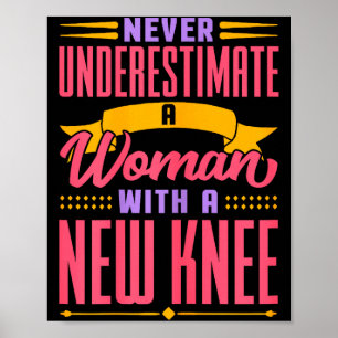 Knee Replacement For Women New Knee Surgery Recove Poster
