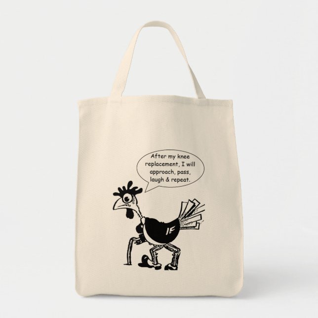 Knee Replacement Surgery - Fun Quote Tote Bag (Front)